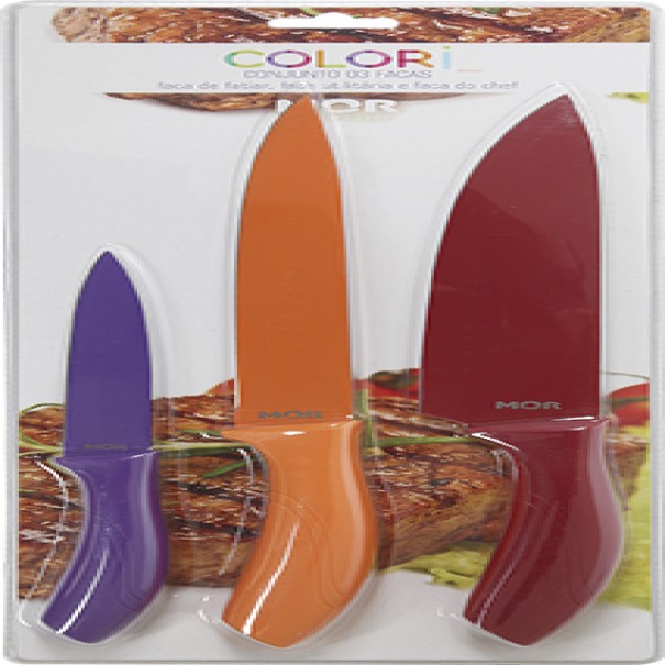 CONJUNTO FACAS COLORI 3 PEÇAS