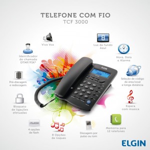 TELEFONE COM FIO - ELGIN