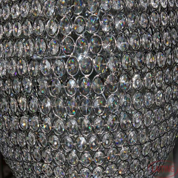 PENDENTE BOLA CRAVEJADA COM CRISTAIS - LUMIX